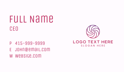 Gradient Spiral Agency  Business Card Image Preview