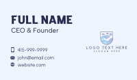 Beach Ocean Wave Business Card Design