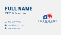 American Flag House Business Card Preview