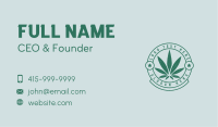 Cannabis Weed Badge Business Card Image Preview