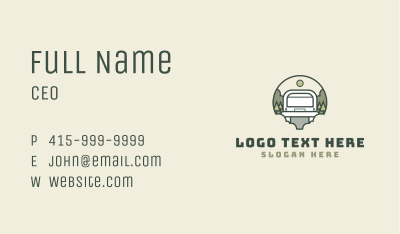 Explore Outdoor Van Business Card Image Preview