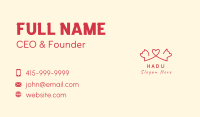 Red Dog Heart Business Card Image Preview