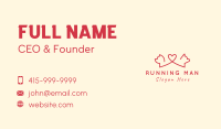 Red Dog Heart Business Card Image Preview