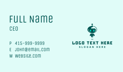 Futuristic Cute Robot  Business Card Image Preview