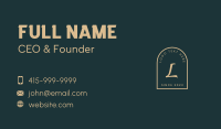 Gold Letter Firm  Business Card Image Preview