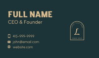 Gold Letter Firm  Business Card Preview