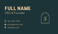 Gold Letter Firm  Business Card Image Preview