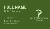 Silhouette Hand Plant  Business Card Image Preview