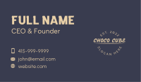 Circle Handwritten Company Business Card Image Preview