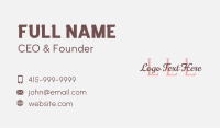 Premium Feminine Brand Business Card Image Preview
