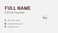Premium Feminine Brand Business Card Image Preview