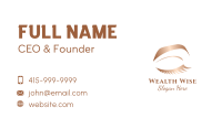 Bronze Female Eye Business Card Image Preview