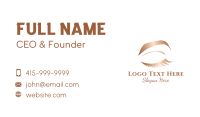Bronze Female Eye Business Card Design