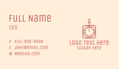 Scented Candle Pattern Business Card Image Preview