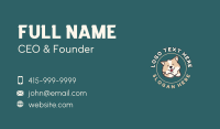 Smiling Cute Dog Business Card Design