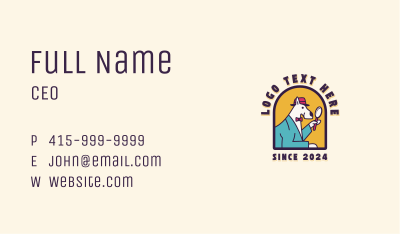 Detective Dog Kennel Business Card Image Preview