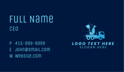 Truck Cleaning Service Business Card