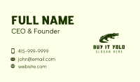 Wild Alligator Silhouette Business Card Design