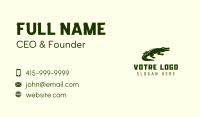 Wild Alligator Silhouette Business Card Image Preview