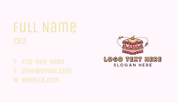 Sweet Cake Dessert Business Card Design Image Preview