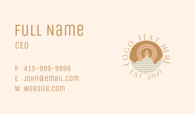 Aromatherapy Candle Badge Business Card Image Preview