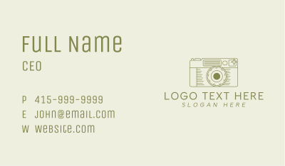 Retro Photo Camera  Business Card Image Preview