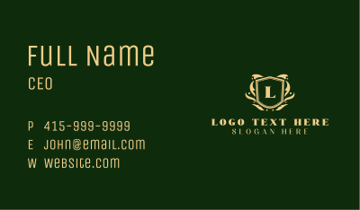 Luxurious Floral Boutique  Business Card Image Preview