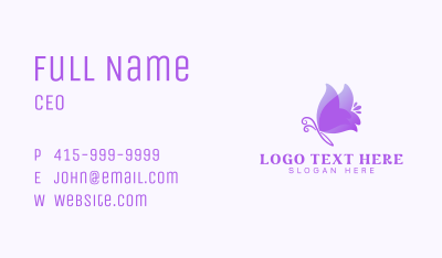 Elegant Butterfly Insect Business Card Image Preview