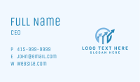 Blue Marketing Business Arrow Business Card Image Preview