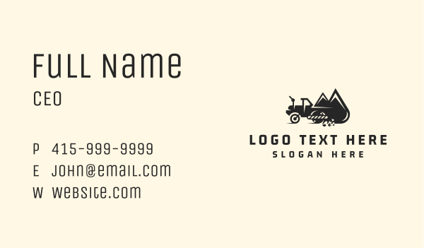 Road Roller Construction Machinery  Business Card Design Image Preview