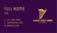 Golden Harp Business Card Image Preview