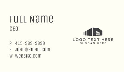Warehouse Storage Garage Business Card Image Preview
