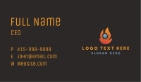 Flame & Ice Temperature Business Card Image Preview