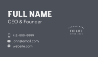 White Enterprise Wordmark Business Card Image Preview