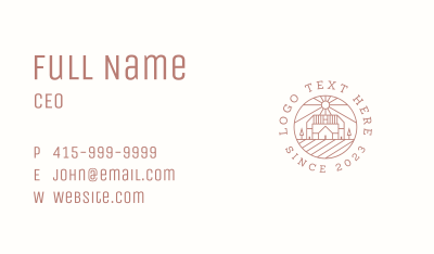 Farm Barn Housing Business Card Image Preview