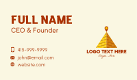 Desert Pyramid Location Business Card Image Preview