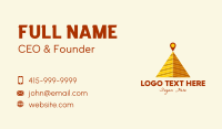 Desert Pyramid Location Business Card Preview