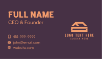 Simple Orange House  Business Card Image Preview