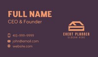 Simple Orange House  Business Card Design