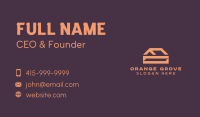 Simple Orange House  Business Card Image Preview