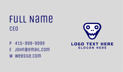 Triangular Skull Esports Business Card Image Preview