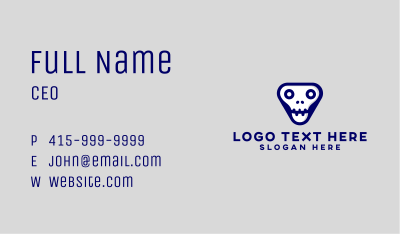 Triangular Skull Esports Business Card Image Preview