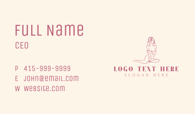 Sexy Body Feminine Business Card Image Preview
