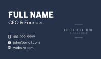 Minimalist Brand Wordmark Business Card Image Preview