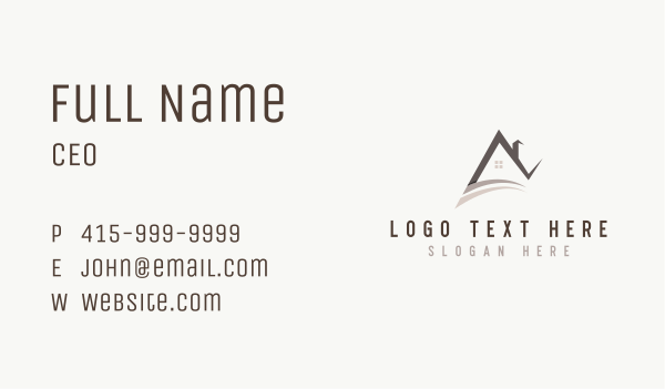 House Roof Maintenance Repair  Business Card Design Image Preview