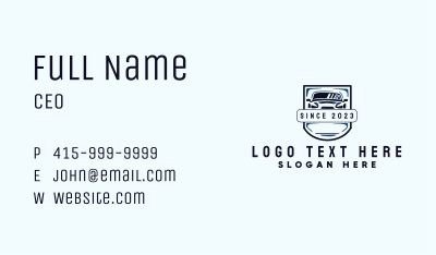 Shield Car Transportation Business Card Image Preview