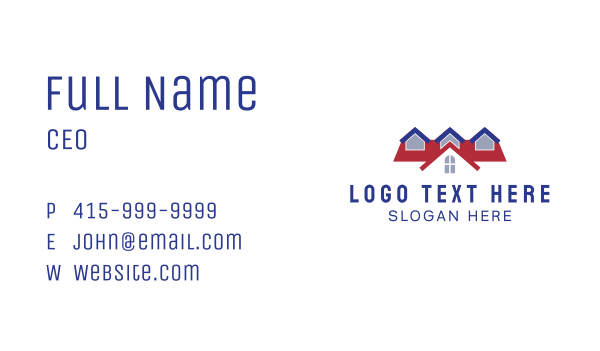 Town House Real Estate Business Card Design Image Preview