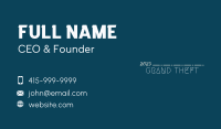 Minimalist Generic Business Business Card Image Preview