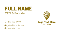 Gold Eye Balloon Business Card Preview