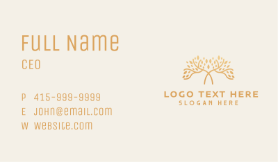 Tree Organic Farming Business Card Image Preview